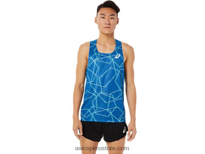 RPVB1397 unidad de lago Asics camiseta de malla ligera para hombre