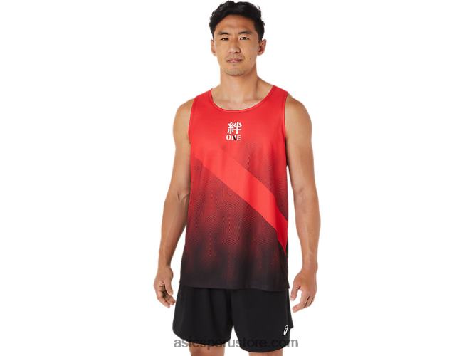 RPVB1648 rojo electrico Asics camiseta de hombre