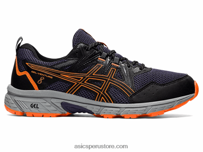 RPVB1490 negro/naranja impactante Asics empresa de gel 8