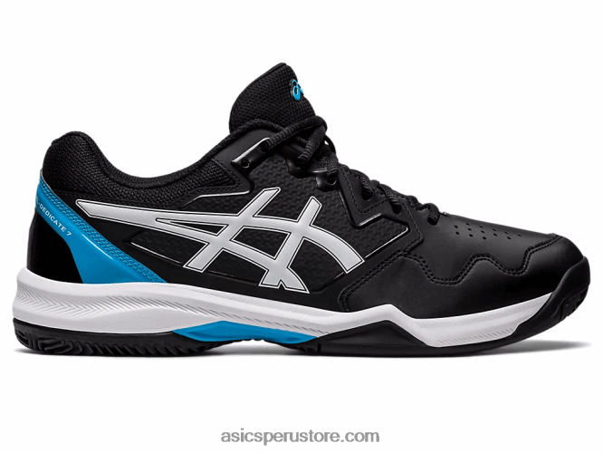 RPVB494 negro/azul isla Asics gel-dedicate 7 arcilla