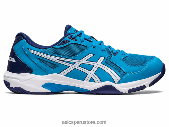 RPVB415 isla azul/blanco Asics gel-cohete 10 de ancho