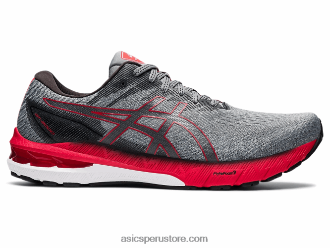 RPVB1646 gris medio/rojo eléctrico Asics gt-2000 10