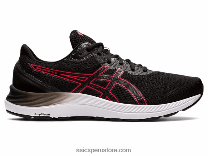 RPVB1696 negro/rojo eléctrico Asics gel-excite 8