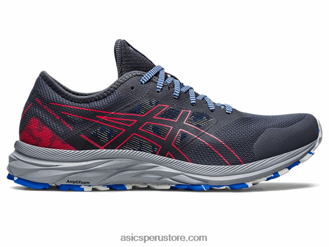 RPVB357 gris portador/rojo eléctrico Asics rastro de excitación de gel
