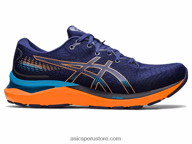 RPVB363 azul índigo/melocotón sol Asics cúmulo de gel 24