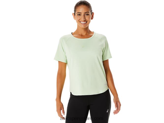 RPVB2326 susurro verde Asics camiseta de manga corta actibreeze para mujer