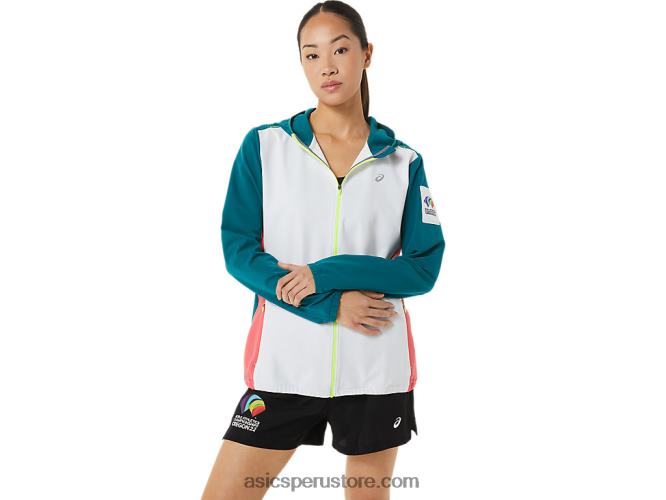 RPVB3212 multi Asics chaqueta confeccionada mujer color block wch