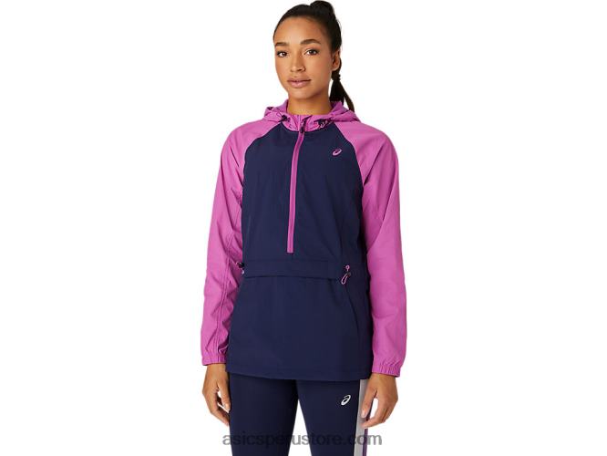 RPVB4114 uva/peacoat digital Asics chaqueta anorak de mujer