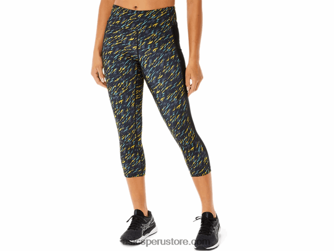 RPVB3400 sombra de noche/estampado de salvia Asics kate bolsillo capri mujer