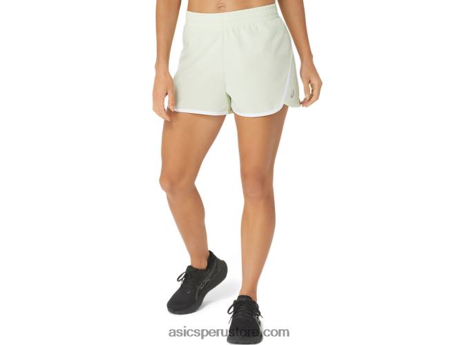 RPVB2172 susurro verde Asics pantalón corto 2.0 pr lyte de 2,5 pulgadas para mujer