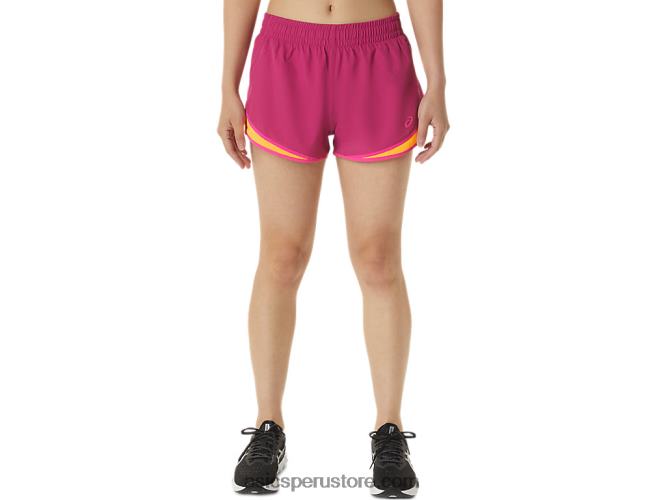 RPVB3300 rojo fucsia/rosa glo Asics pantalón corto de mujer pr lyte de 2,5 pulgadas