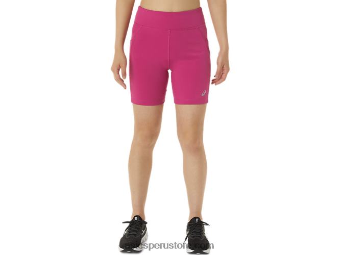 RPVB3376 rojo fucsia Asics pantalón corto de punto de 7 pulgadas para mujer