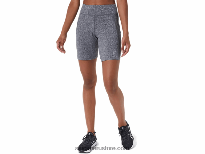 RPVB4137 brezo gris medio Asics pantalón corto de punto de 7 pulgadas para mujer