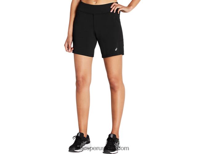 RPVB4161 rendimiento negro Asics pantalón corto de punto de 7 pulgadas para mujer