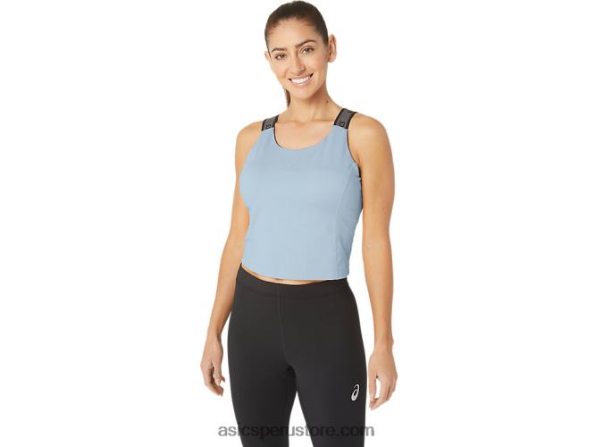 RPVB2158 cielo Asics camiseta sin mangas corta fit sana para mujer