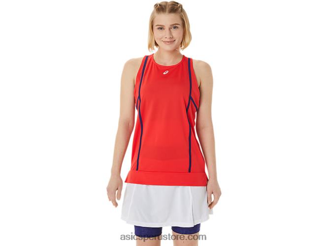 RPVB3060 alerta roja/buceo azul Asics nueva camiseta sin mangas strong 92 para mujer
