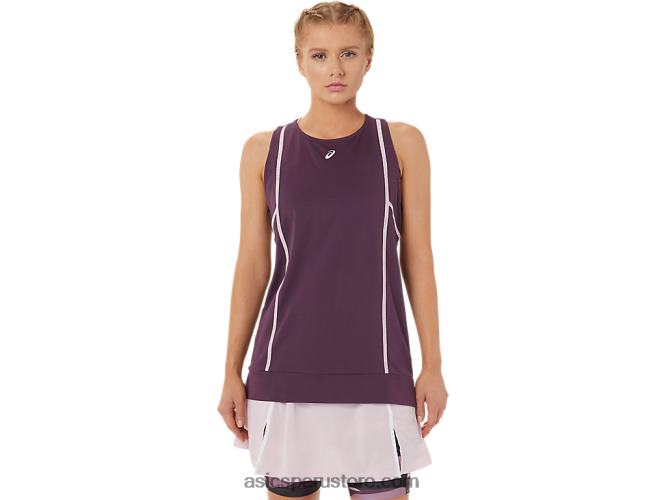 RPVB3284 ciruela profunda/rosa apenas Asics nueva camiseta sin mangas strong 92 para mujer