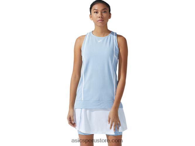RPVB3767 niebla/blanco brillante Asics nueva camiseta sin mangas strong 92 para mujer