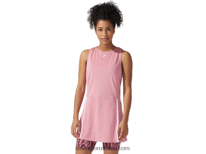 RPVB3835 estampado de rosa ahumado/marte profundo Asics nuevo vestido strong 92 de mujer