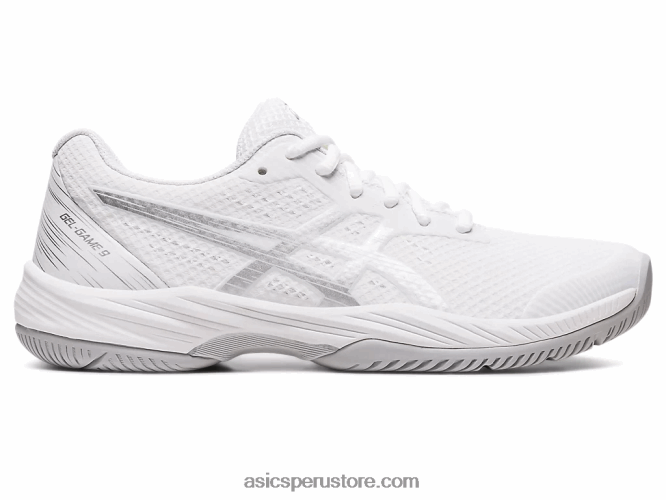 RPVB2417 blanco/plata pura Asics juego de gel 9