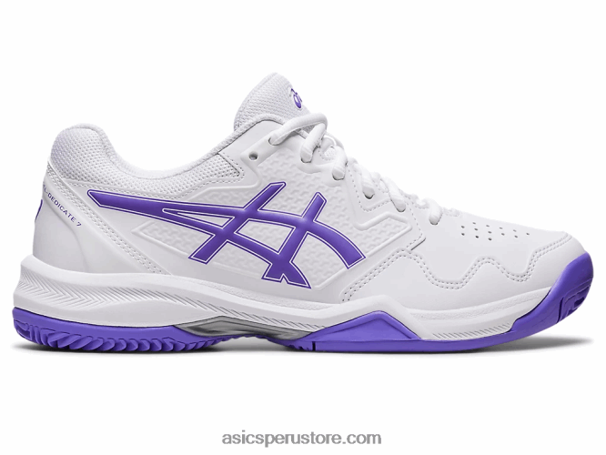 RPVB2541 blanco/amatista Asics gel-dedicate 7 arcilla