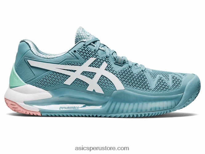 RPVB3087 humo azul/blanco Asics gel-resolución 8 arcilla