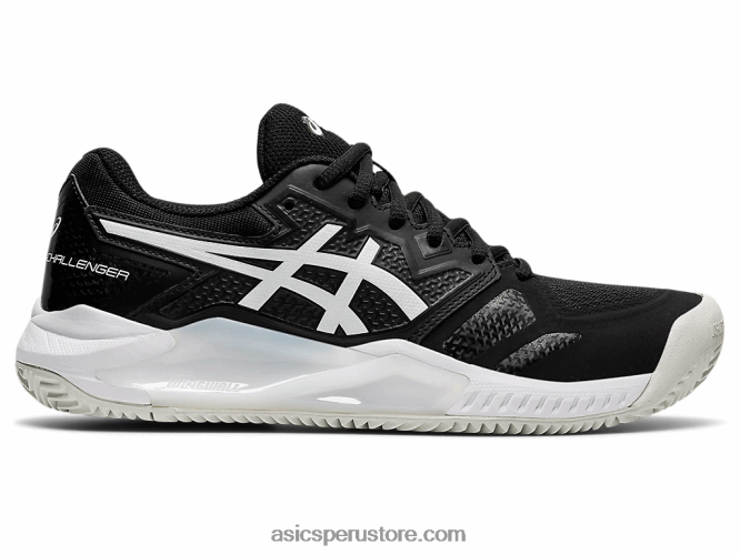 RPVB3656 blanco negro Asics gel-challenger 13 arcilla