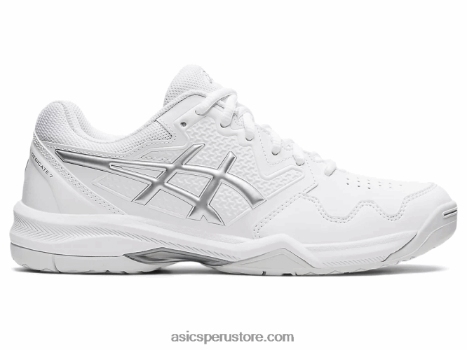 RPVB3768 blanco/plata pura Asics gel dedicado 7