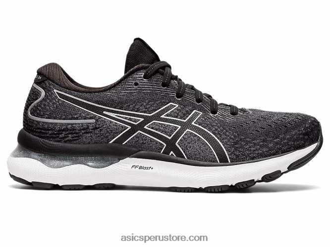 RPVB3426 negro/plata pura Asics gel-nimbus 24 de ancho