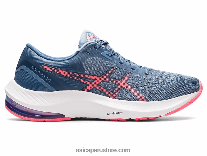 RPVB3731 azul tormenta/coral llameante Asics pulso de gel 13