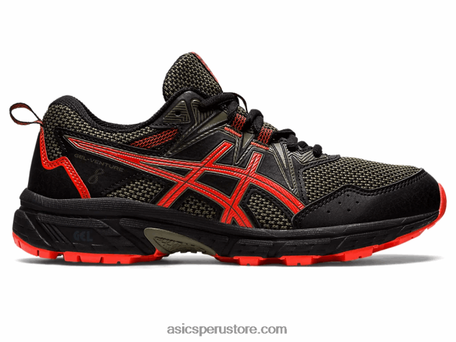 RPVB4389 tomate negro/cherry Asics gel-ventura 8 escuela primaria
