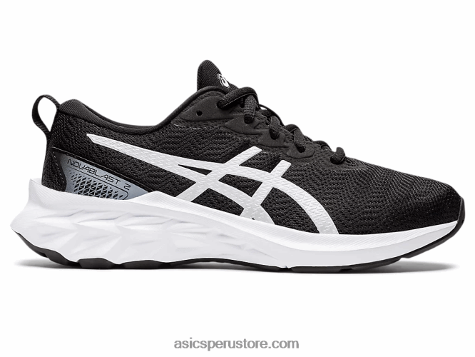RPVB4473 blanco negro Asics escuela primaria novablast 2