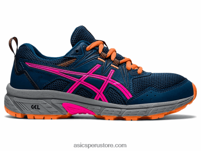 RPVB4494 mako azul/rosa glo Asics gel-ventura 8 escuela primaria