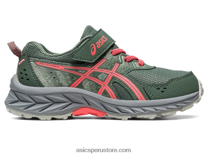 RPVB4223 hiedra/papaya Asics gel-venture 9 preescolar