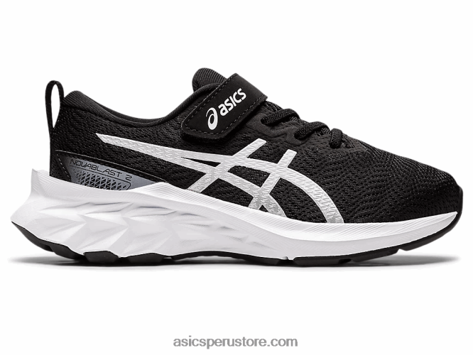 RPVB4417 blanco negro Asics preescolar novablast 2