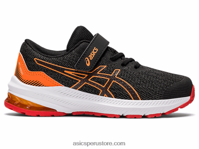 RPVB4458 gris grafito/rojo fuego Asics gt-1000 11 preescolar